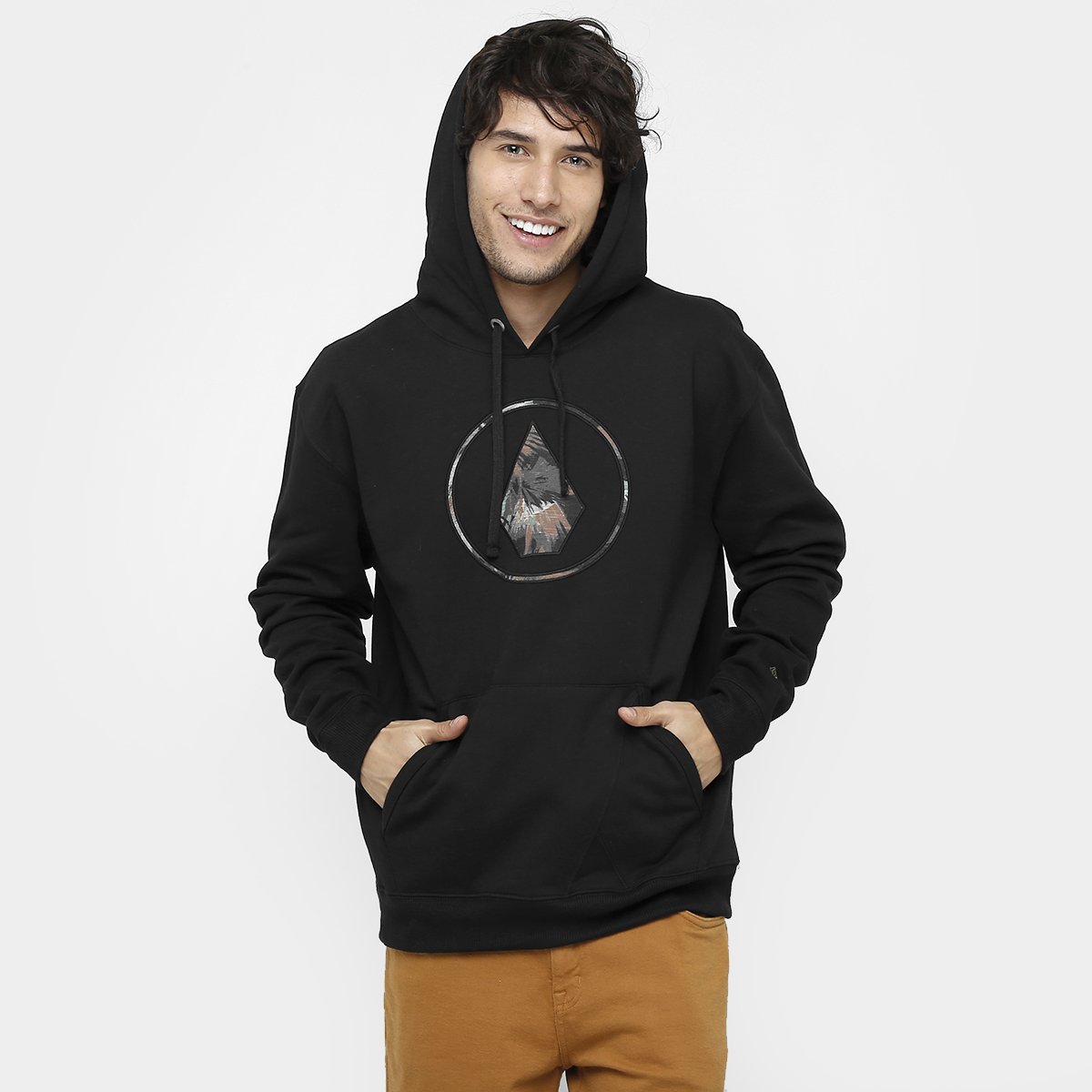 dark floral moletom com capuz