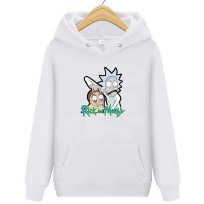 Moleton Blusa de Frio Rick and Morty Dedo no Olho Casaco Moletom