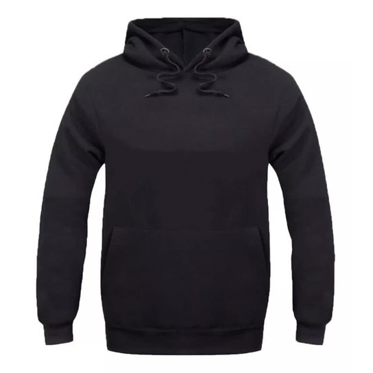 Moleton Lorenzzo Lopez Canguru Masculino - Preto
