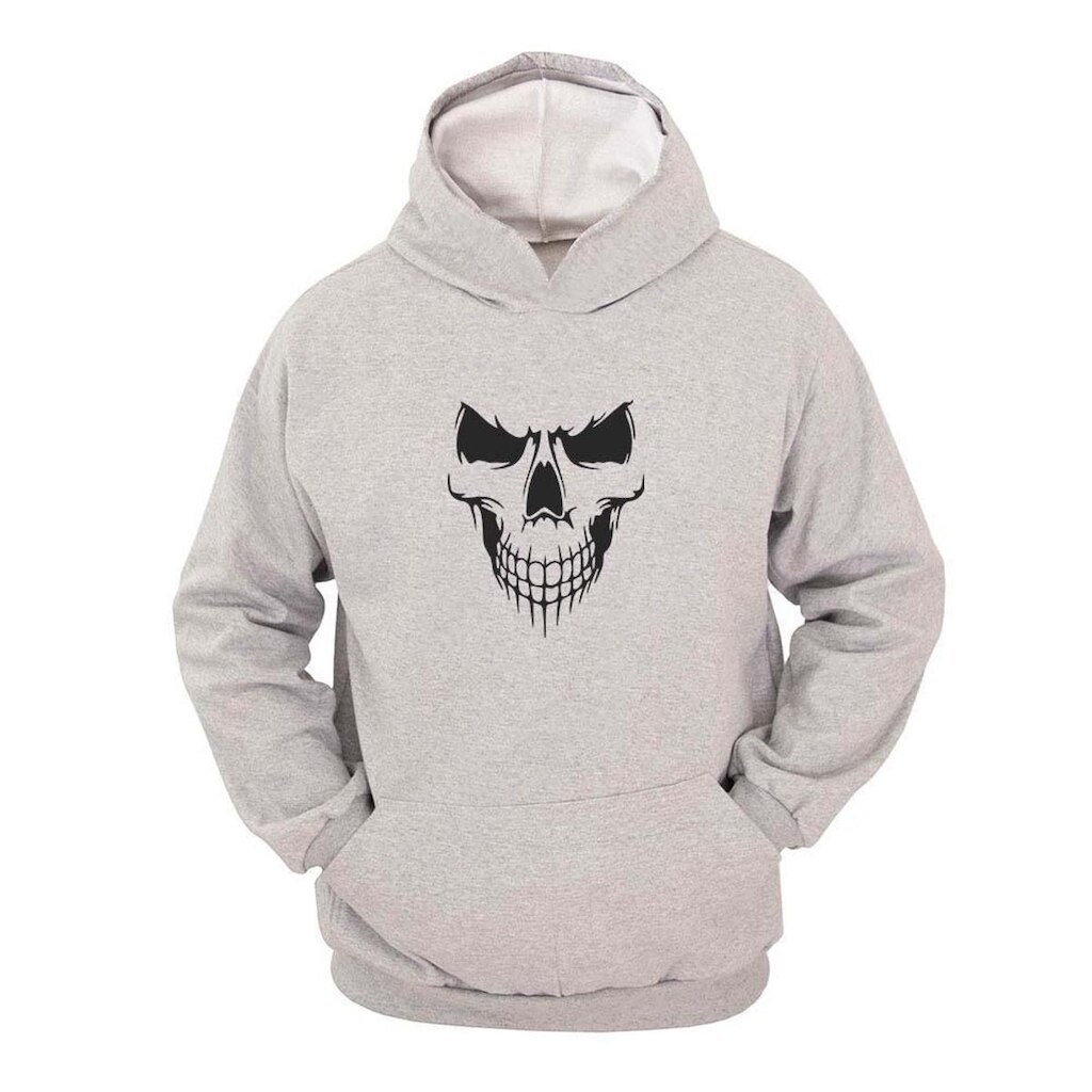 Moleton Masculino Canguru Ragor Estampa Caveira Skull Capuz