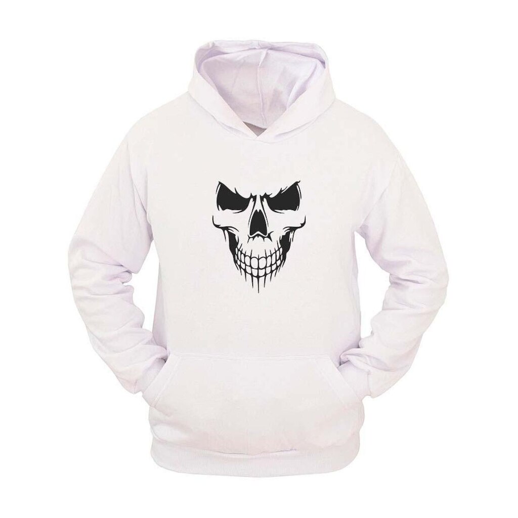 Moleton Masculino Canguru Ragor Estampa Caveira Skull Capuz