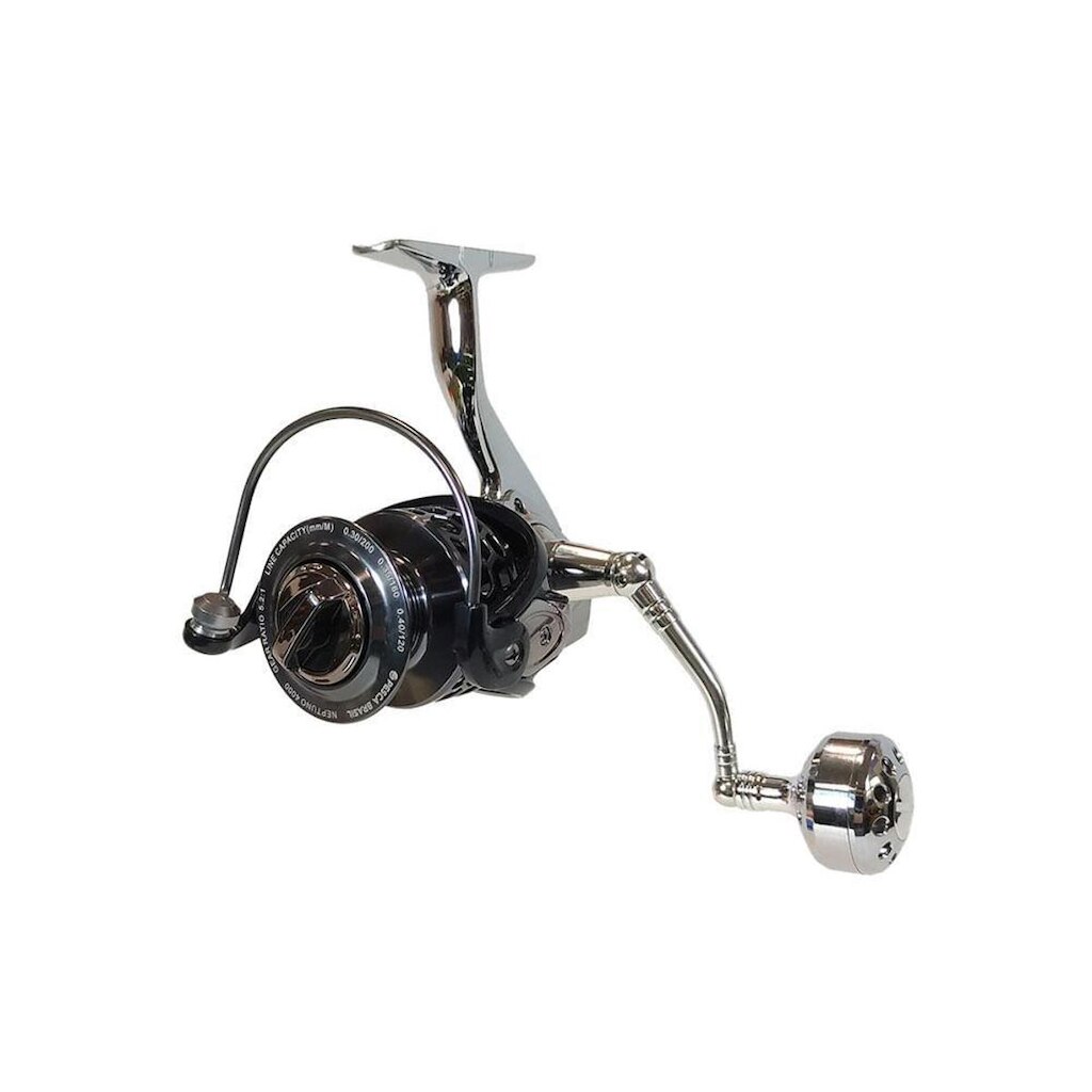 Molinete 6 Rolamentos 5+1 Reverse Neptuno Pesca Brasil