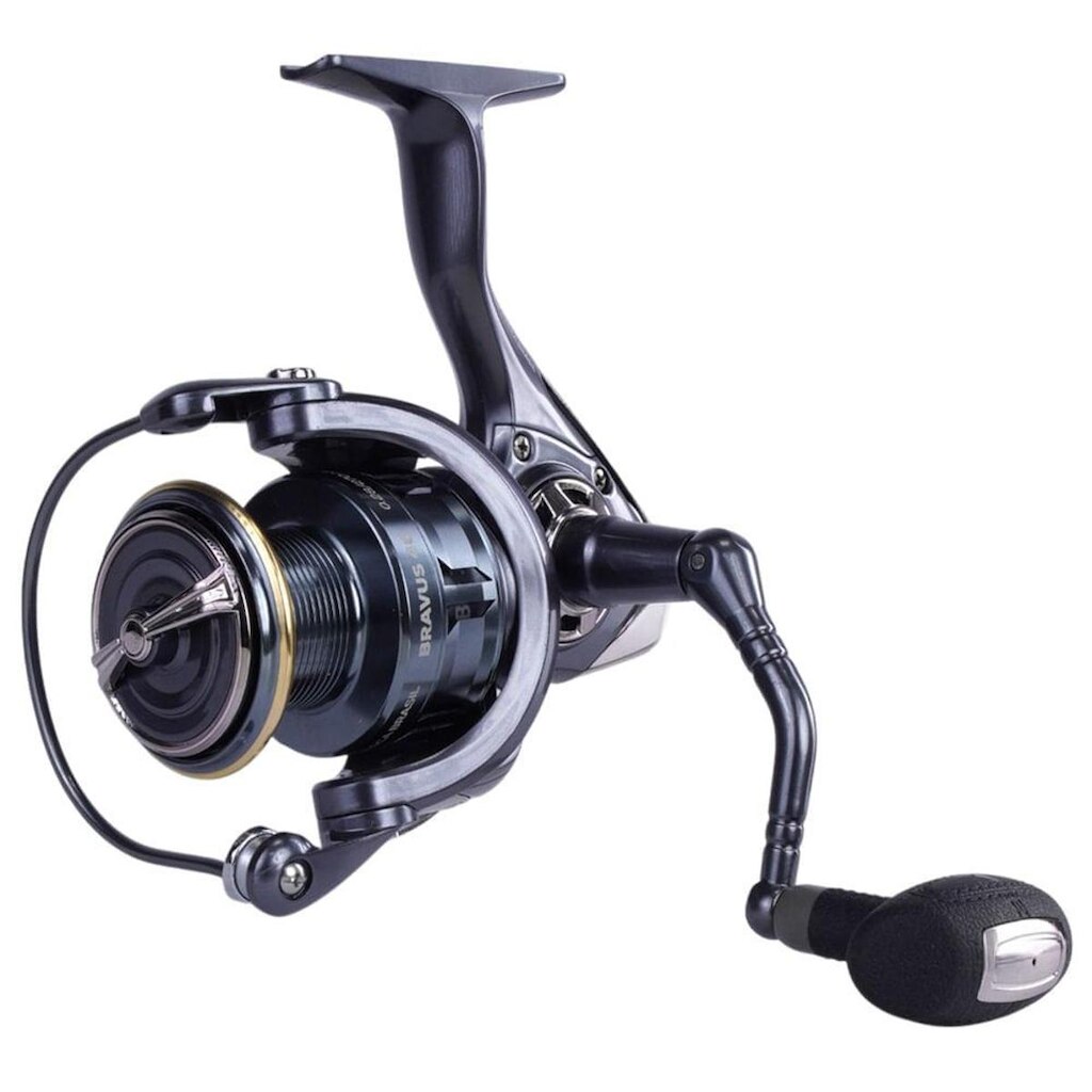 Molinete Bravus 40 Pesca Brasil 4+1 Rolamentos e Ambidestro