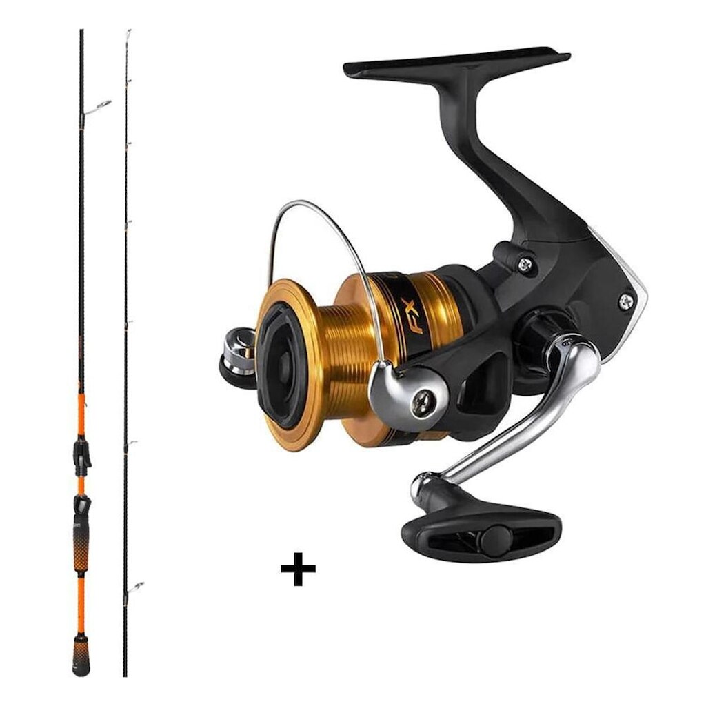 Molinete FX FC 2500 - Shimano + Vara J.Feeling New Model 1,92m 6-14lbs - Saint Plus