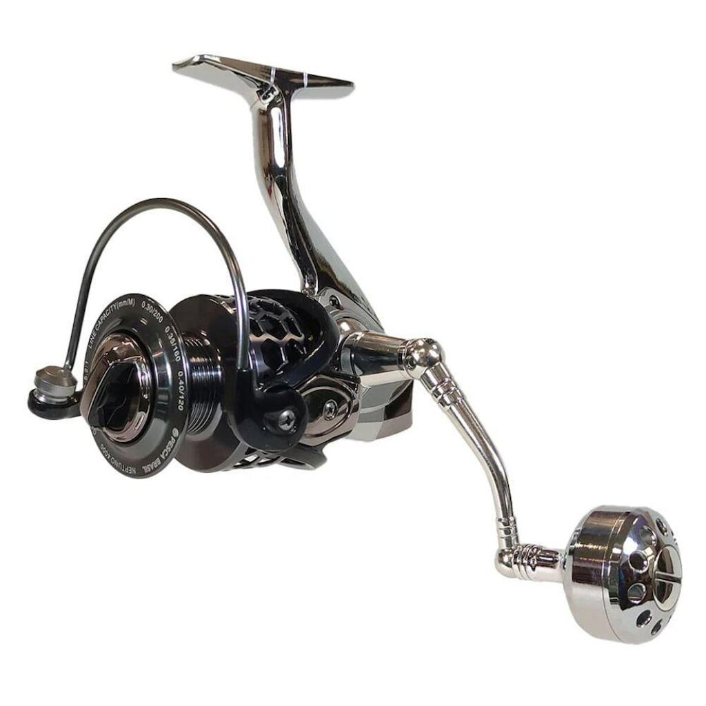Molinete Pesca Brasil Neptuno 2000 Drag 9kg Em Alumínio
