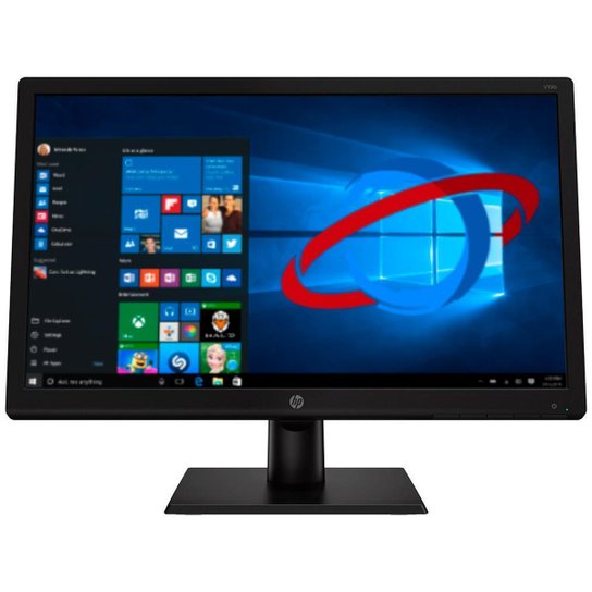 Monitor 18.5 HP V19B HD 60Hz 5ms Suporte VESA VGA Preto