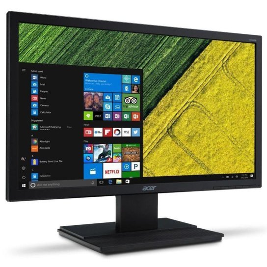 Monitor Acer V206HQL 19,5" HD 60hz VGA HDMI - Preto