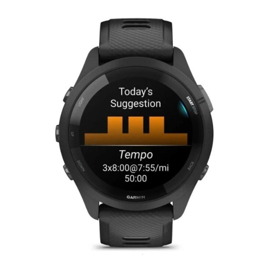 Monitor Cardíaco de Pulso com GPS Garmin Forerunner 265 Music  Preto EU/PAC