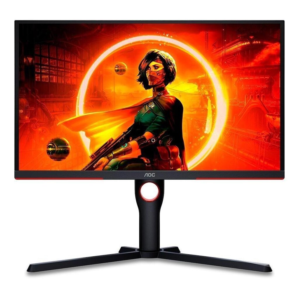 Monitor Gamer AOC 24.5", 240Hz, Full HD, 0.5ms, FreeSync Premium, HDR 10, DisplayPort e HDMI,