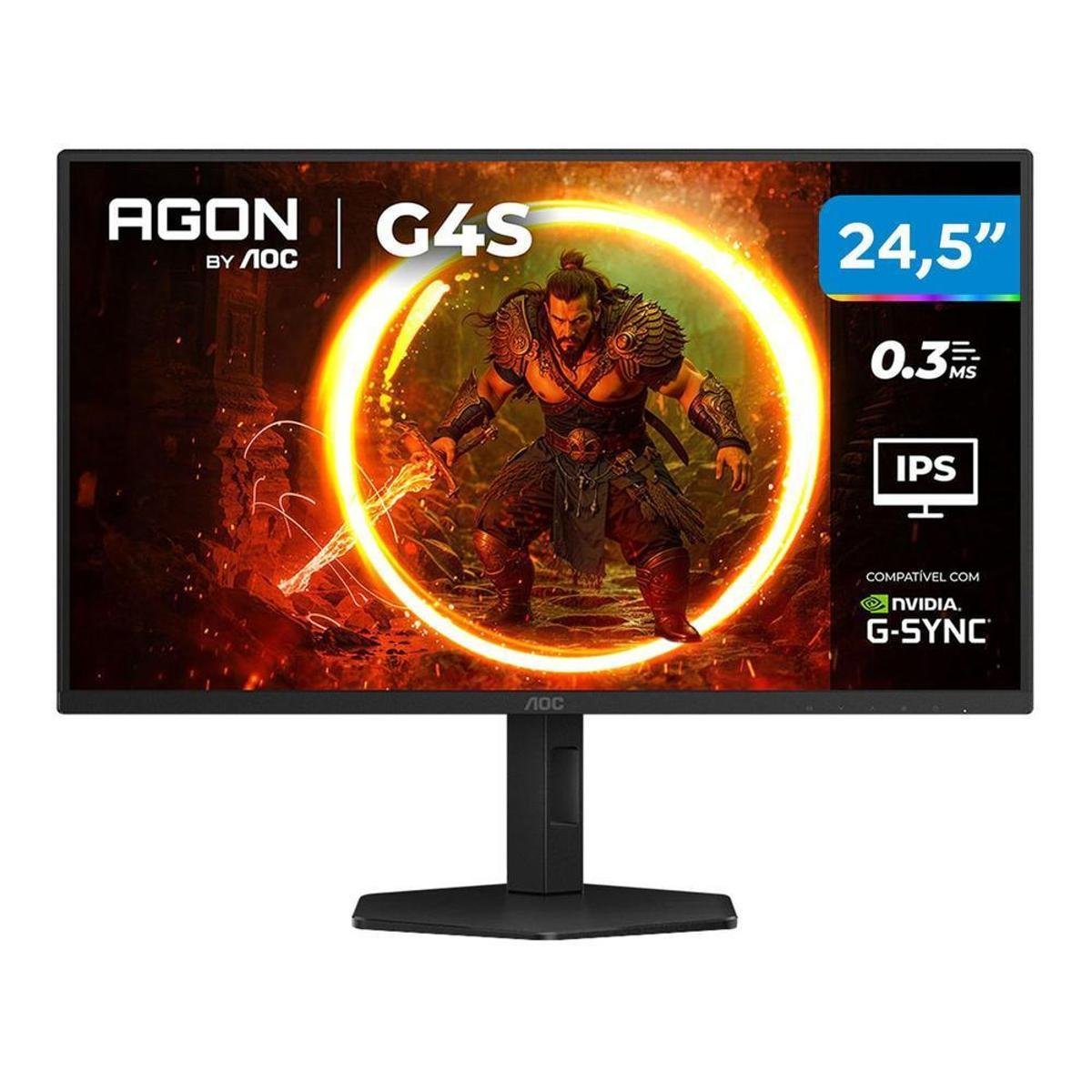 Monitor Gamer AOC Gaming 25G4S/P 24,5" Full HD 310Hz 0,3ms HDMI 25G4S/P/57