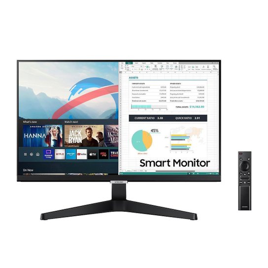 Monitor Smart 24 Samsung S24AM506NL - Painel IPS - Full HD - 14ms - HDMI e USB - Sistema Tizen - Preto Menor preço em Monitor Smart 24 Samsung S24AM506NL - Painel IPS - Full HD - 14ms - HDMI e USB - Sistema Tizen - Preto