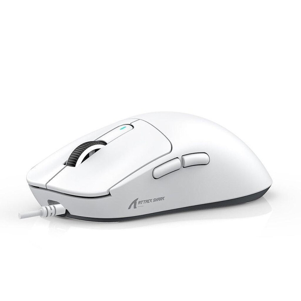Mouse Gamer com Fio Attack Shark X3, 12.800 DPI, 6 Botões Programáveis -