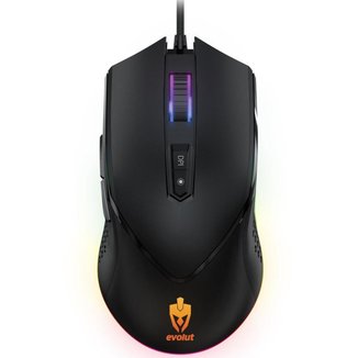 Mouse Gamer Evolut Programável EG107/Balder Preto