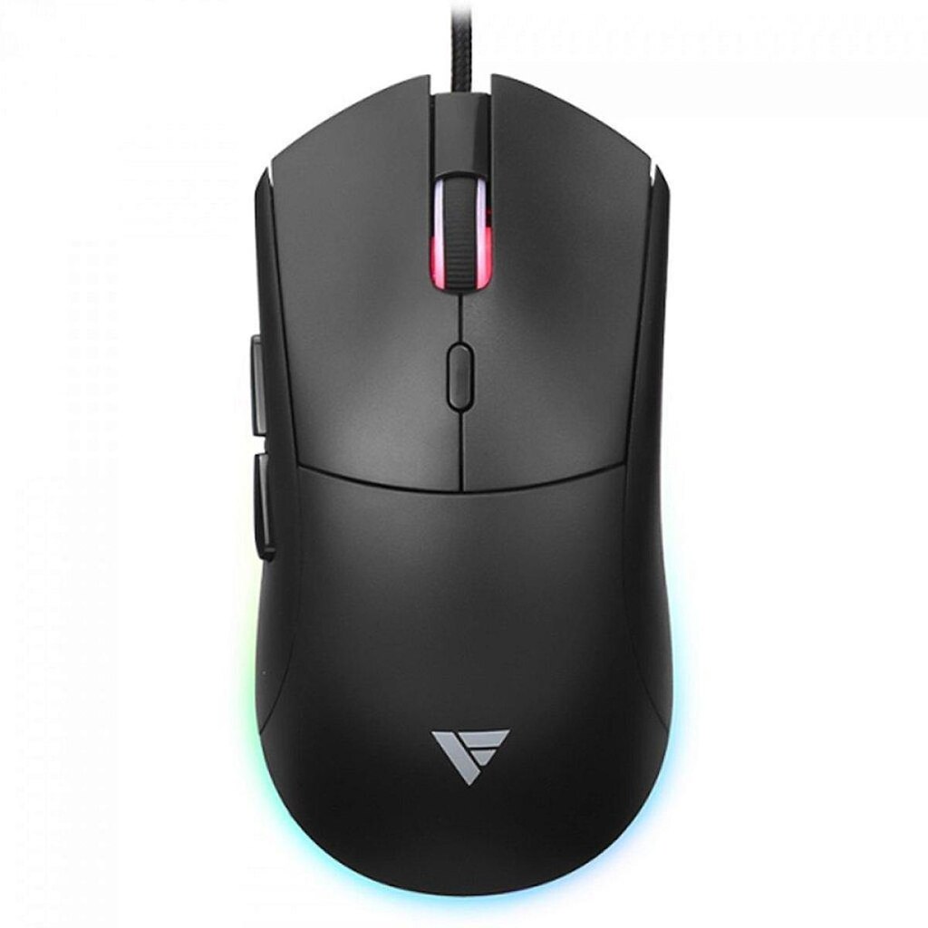 Mouse Gamer Force One BlackPulse, RGB, USB, Sensor Yingst 825, 12.800 DPI, 6 Botões, Preto - Preto