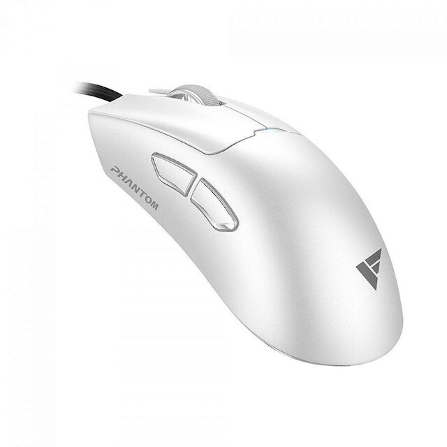 Mouse Gamer Force One Phantom White, USB, Sensor Paw 3395, 26000 DPI, 5 ...
