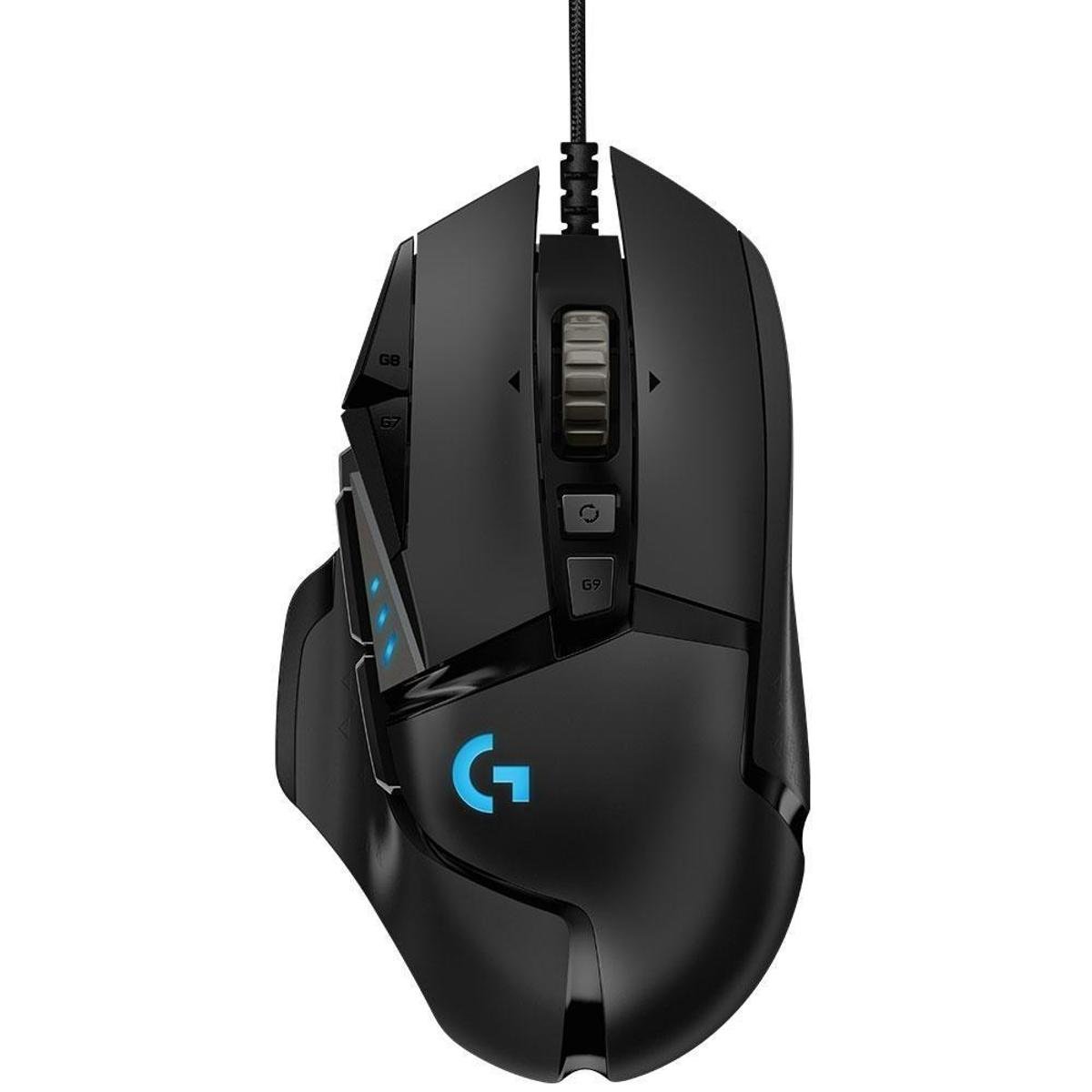 Mouse Gamer Logitech G502 HERO com RGB LIGHTSYNC, Ajustes de Peso, 11 Botões Programáveis, Sensor HE Menor preço em Mouse Gamer Logitech G502 HERO com RGB LIGHTSYNC, Ajustes de Peso, 11 Botões Programáveis, Sensor HE