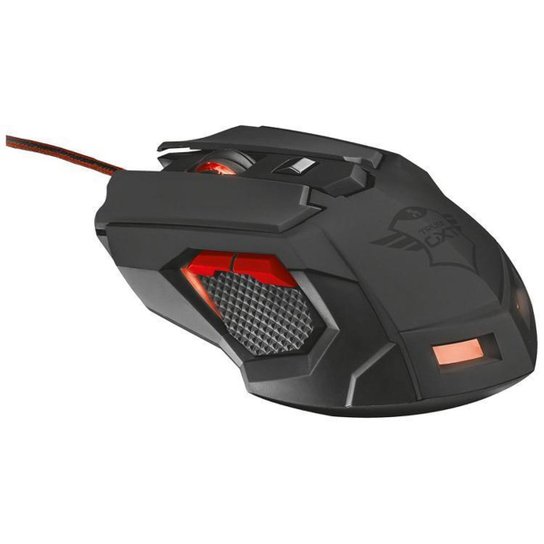 Mouse Gamer Óptico 3200dpi Trust GXT 148 - Preto+Vermelho