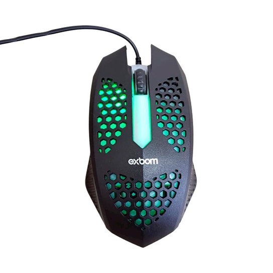 Mouse Gamer Óptico C/ Fio RGB 1200dpi MS-C33 Preto Exbom - Preto Menor preço em Mouse Gamer Óptico C/ Fio RGB 1200dpi MS-C33 Preto Exbom - Preto