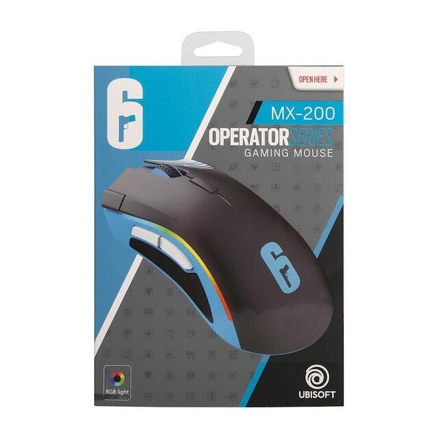 Mouse Sense R6 Mouse Gamer Rainbow 6 Siege MX-200, Checkpoint, 10000 DPI, 7 Botões ...