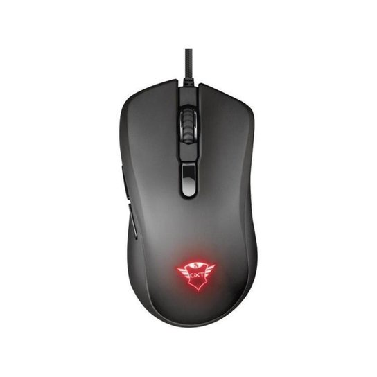 Mouse Gamer RGB Trust Óptico 6400DPI - Preto
