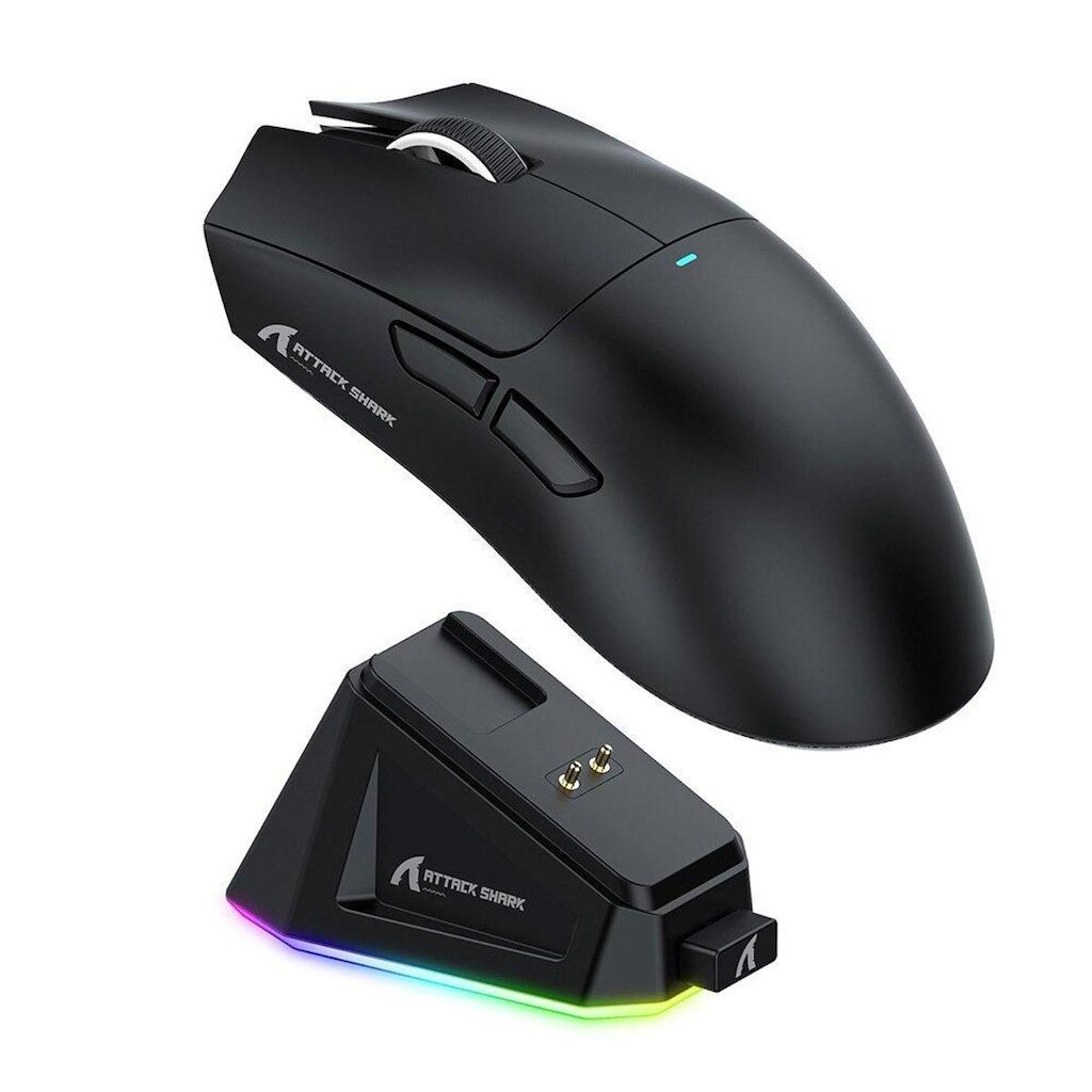 Mouse Gamer sem Fio Attack Shark X11 com Dock
