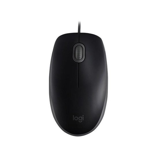 Mouse Logitech Óptico 1000DPI 3 Botões M110 - Preto Menor preço em Mouse Logitech Óptico 1000DPI 3 Botões M110 - Preto