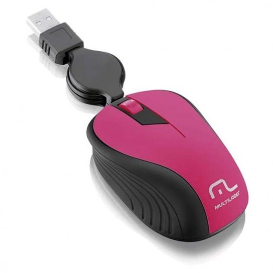 Mouse Óptico Retrátil 1200Dpi Usb Rosa Multilaser - Rosa é ruim? Mouse Óptico Retrátil 1200Dpi Usb Rosa Multilaser - Rosa é boa?