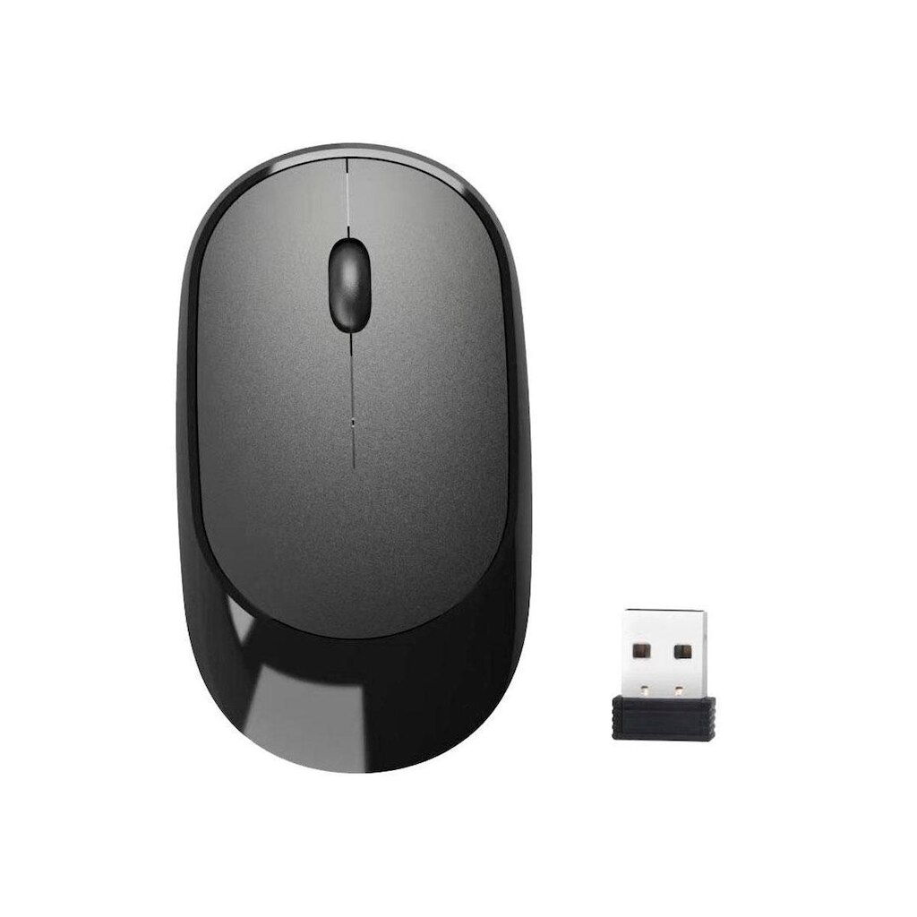 Mouse sem Fio Bright MS002 - 2.4GHz - 1600dpi - Preto