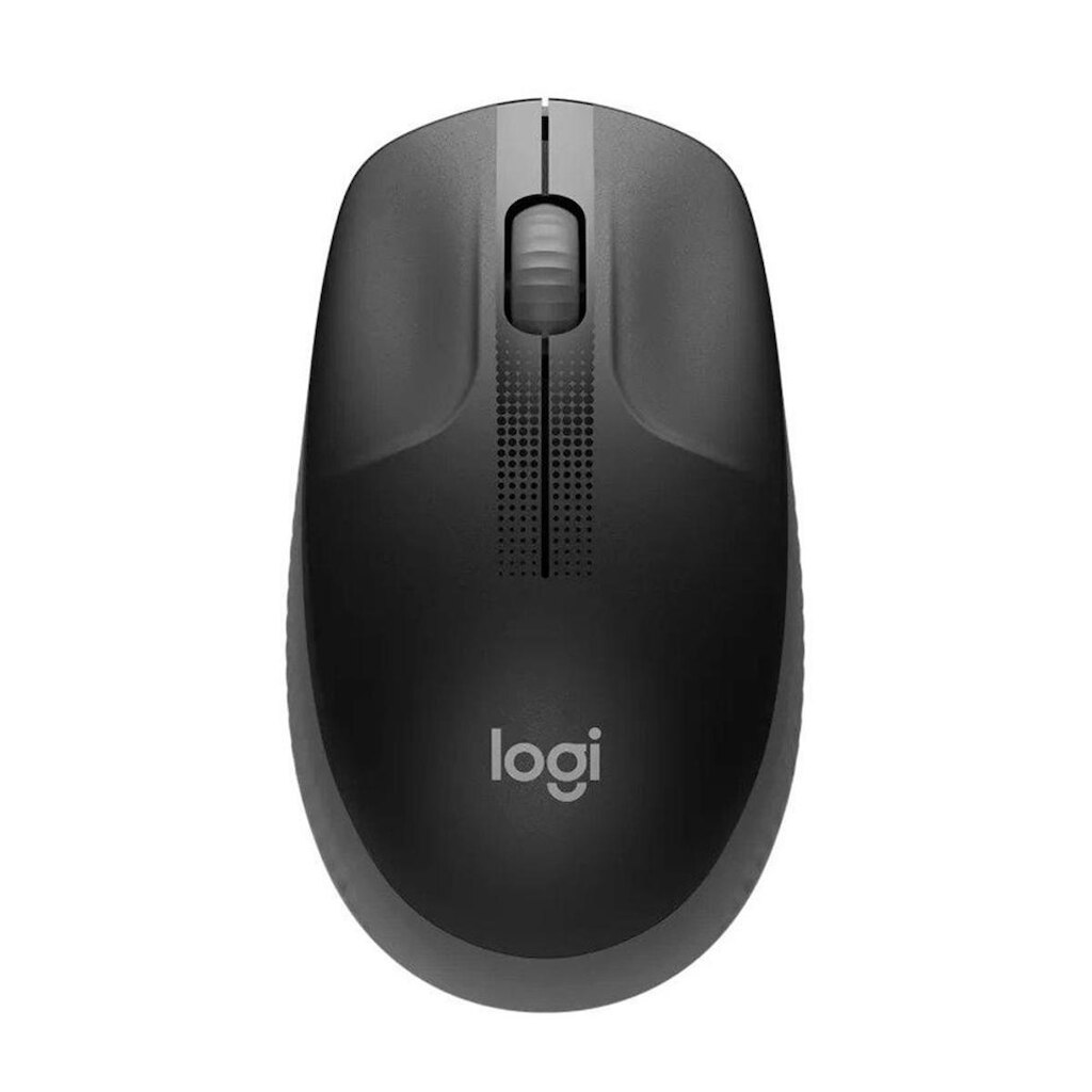 Mouse sem fio Logitech M190 Design Ambidestro Tamanho Padrão, Conexão USB e Pilha Inclusa-910-005902