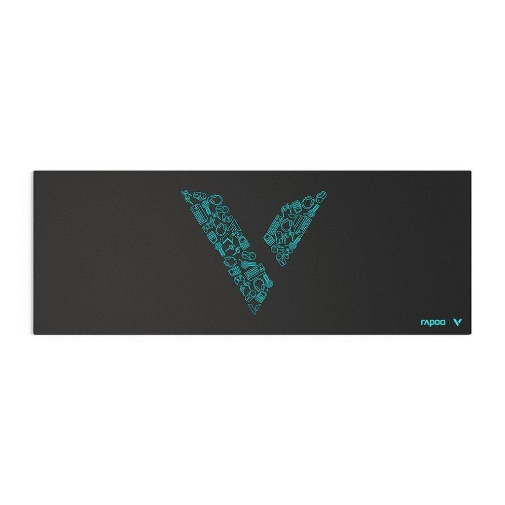 Mousepad Gamer Rapoo com Superfície Têxtil de Alta Precisão, Base Antiderrapante e Bordas Reforçadas