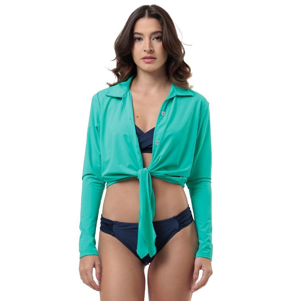 Movimento Blusa Roberta Proteção Uv Verde Acqua