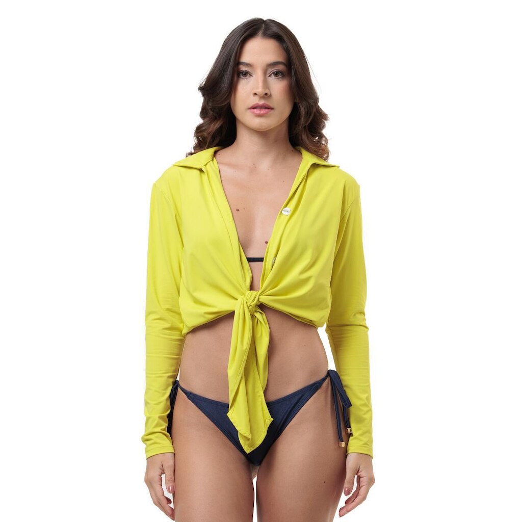 Movimento Blusa Roberta Proteção Uv Verde Lima