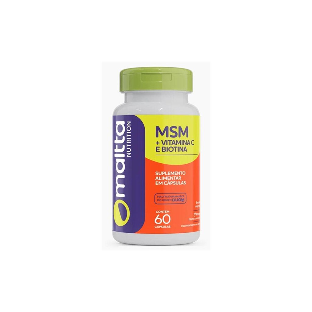 MSM + Vitamina C e Biotina 60 cápsulas Maltta