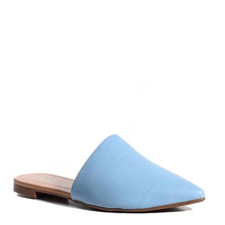 Mule Feminino Bico Fino Zariff Azul Acqua