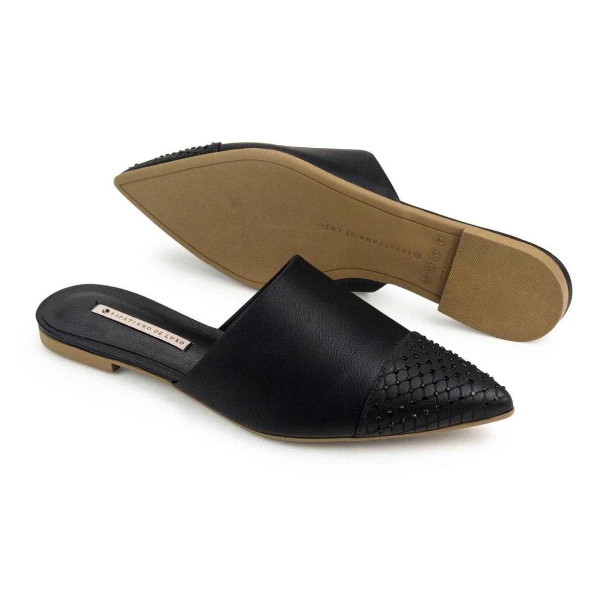 Mule Napa Naturale Preto Hotfix SAPATINHO DE LUXO - Preto | Netshoes