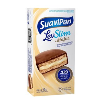 Multipack Alfajor LevSlim Chocolate Branco C/ 2 Unid.