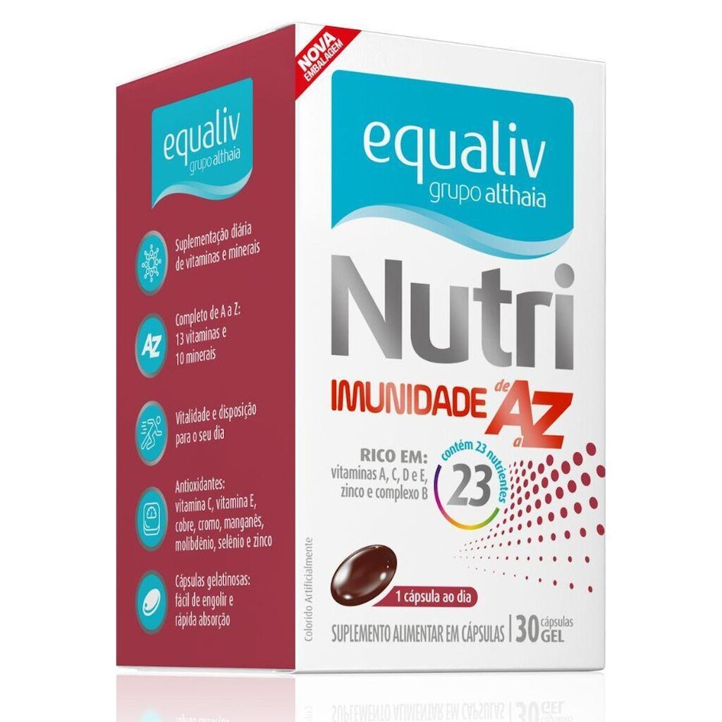Multivitamico AZ Nutri Imunidade 30 Caps - Equaliv