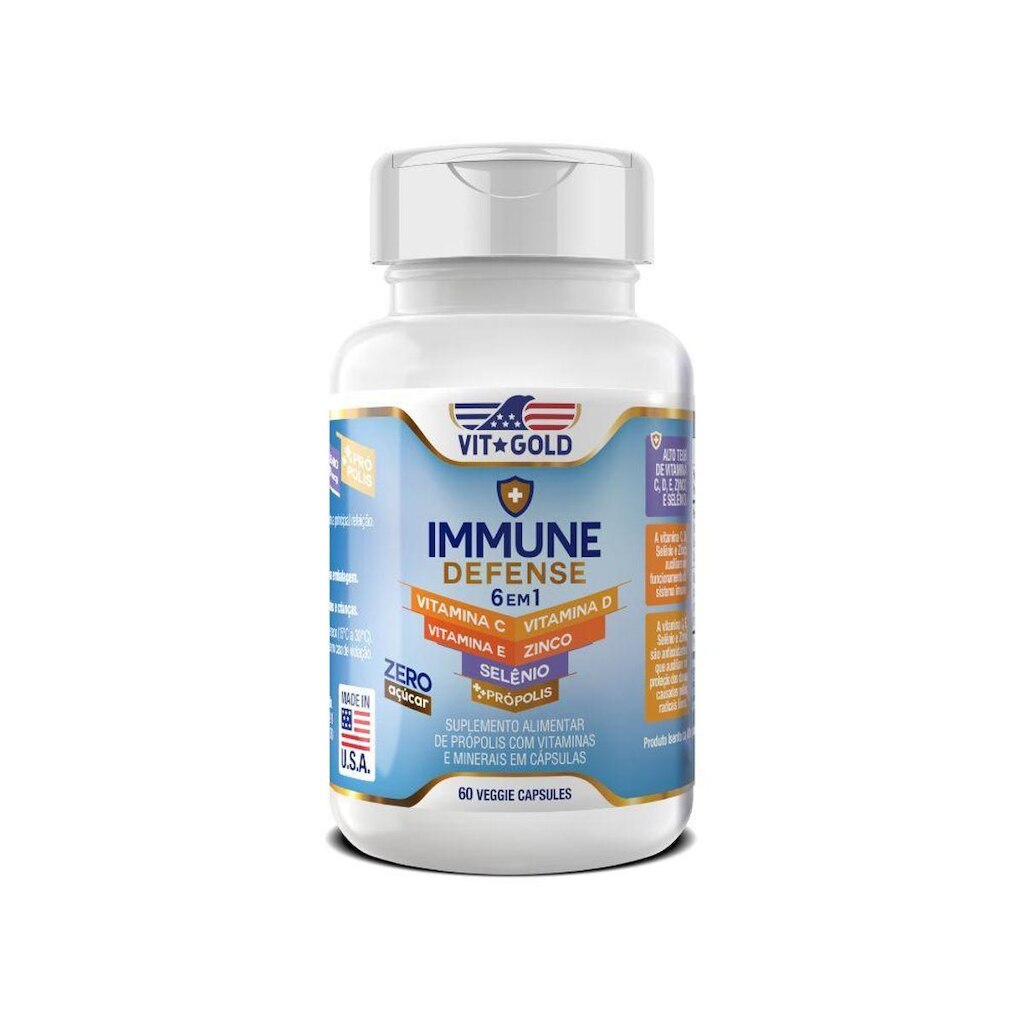 Multivitamínico Immune Defense Vitgold 60 caps.