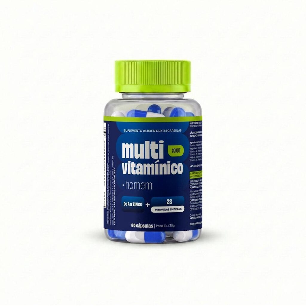 Multivitamínico Masculino 23 Vitaminas de A a Zinco 60 Capsulas Soufit