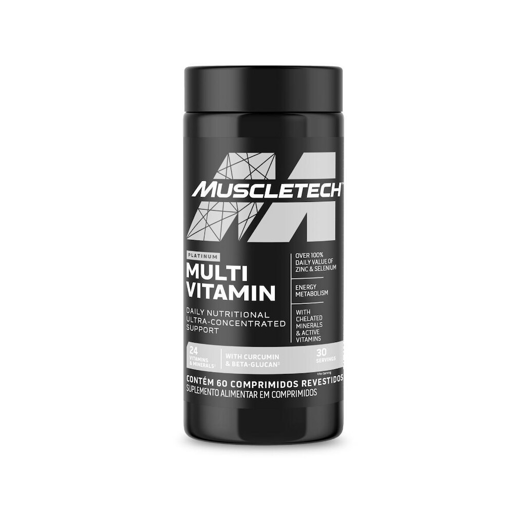 Multivitamínico Muscletech Platinum 30 Doses com selo