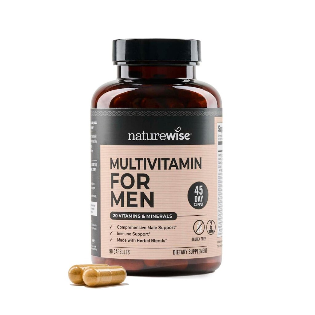 Multivitamínico NatureWise para homens Daily Support 90 cápsulas