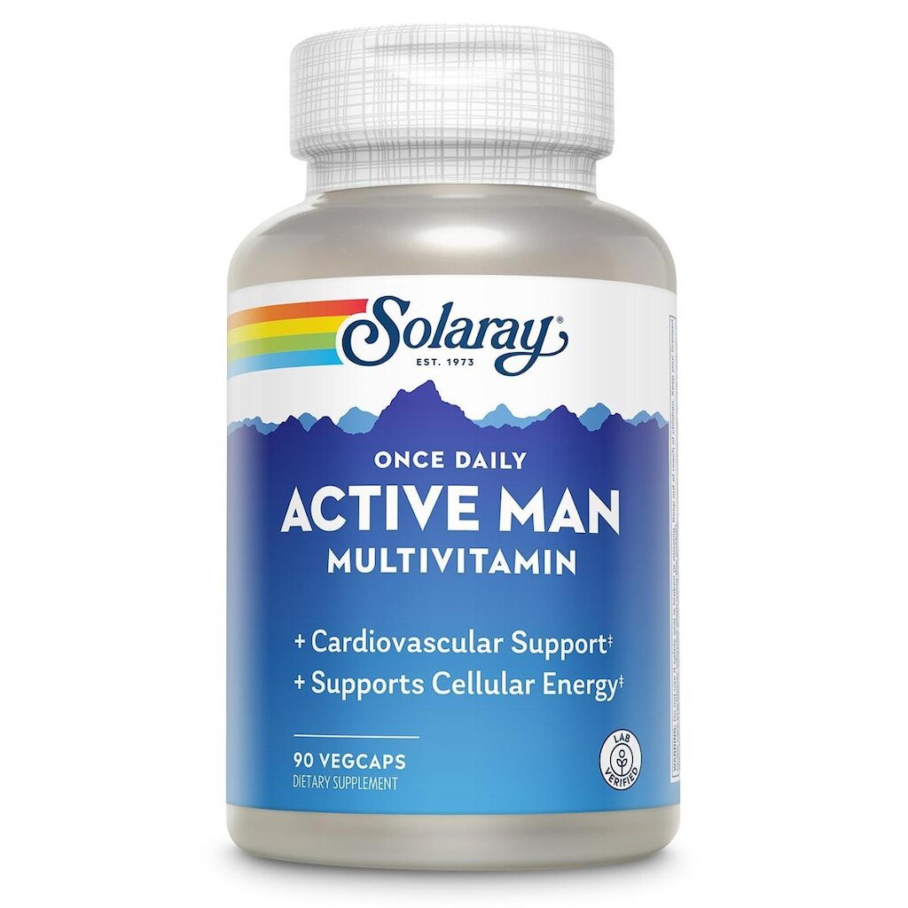 Multivitamínico SOLARAY Once Daily Active Man 90 Vegetarians