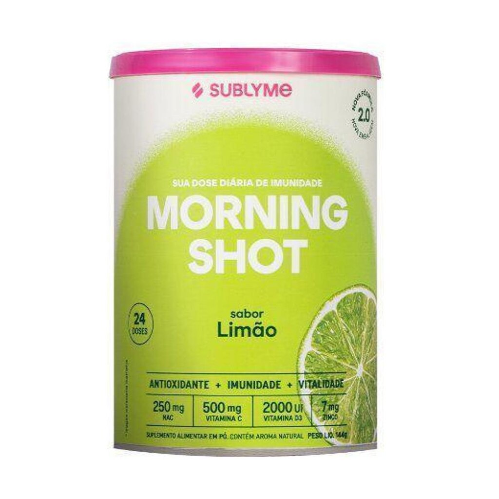 Multivitamínicos Morning shot 2.0 Limão Sublyme