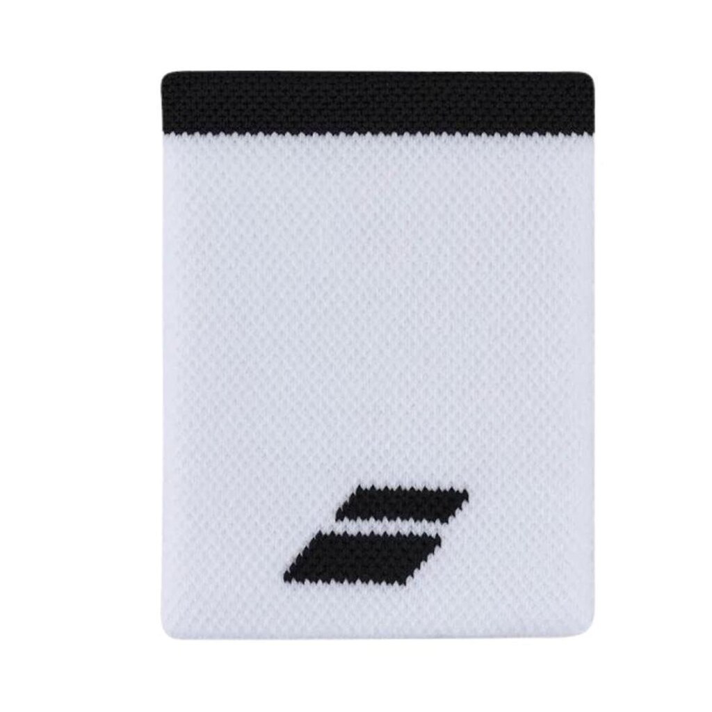 Munhequeira Babolat Logo Jumbo - Branca e Preta