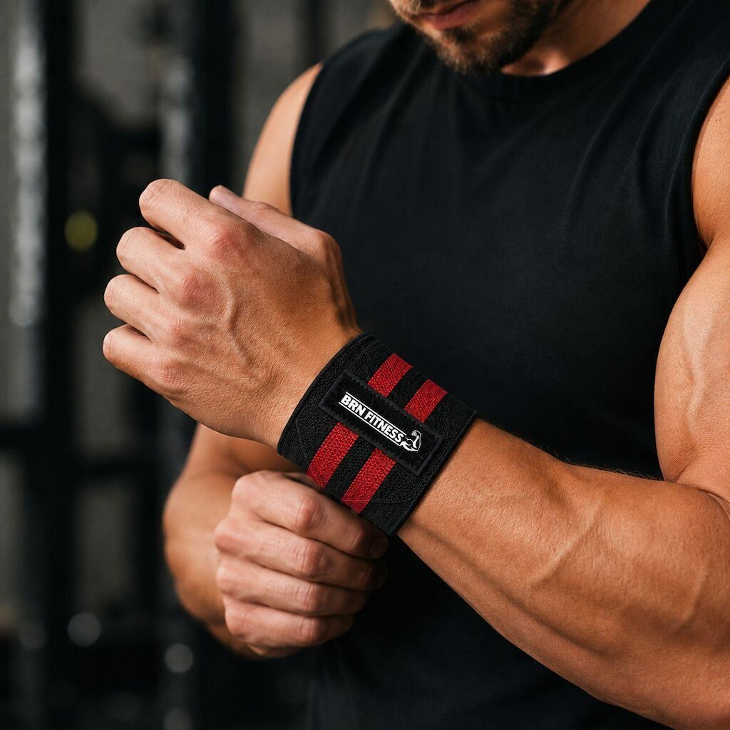 Munhequeira Elástica Compressão Musculação LPO Powerlifting