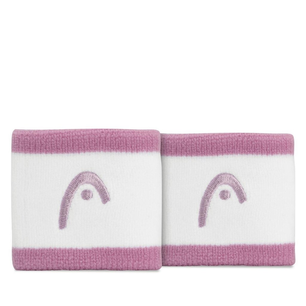 Munhequeira Head 2.5 Curta Branca e Lilás - Com 02 Unidades