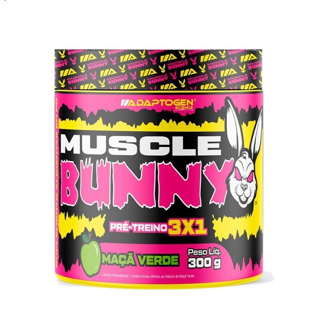 Muscle Bunny Pré-Treino - 300g Pink Lemonade - Adaptogen