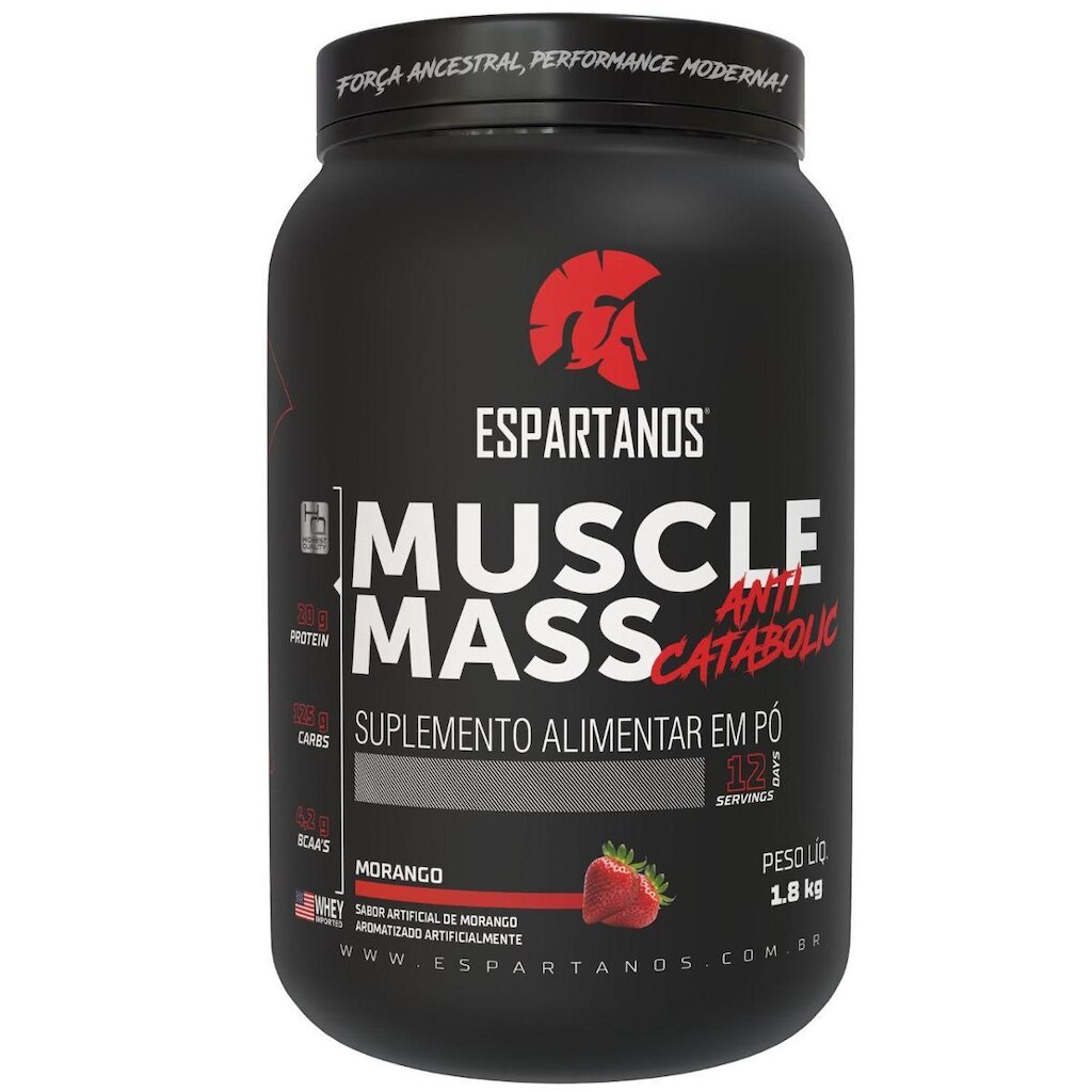 Muscle Mass Hipercalórico 1,8kg - Espartanos