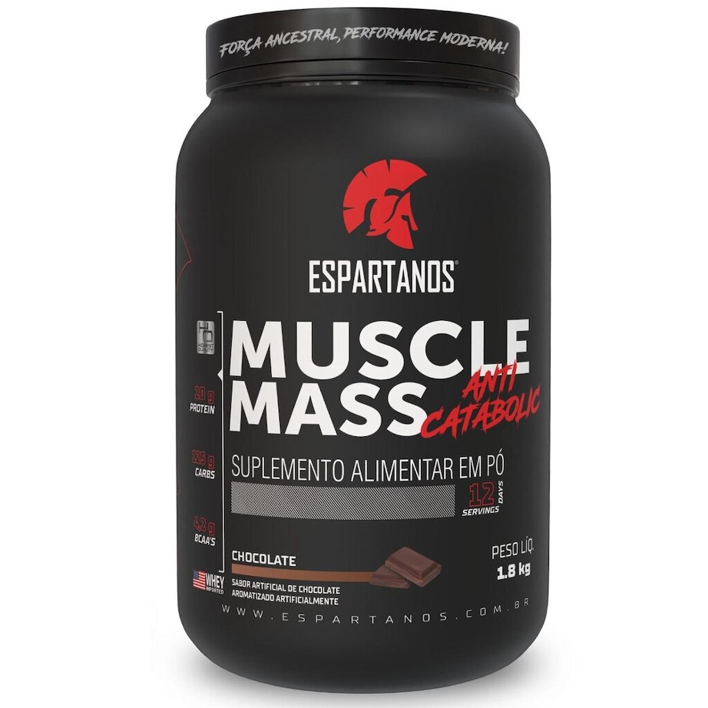 Muscle Mass Hipercalórico 1,8kg - Espartanos