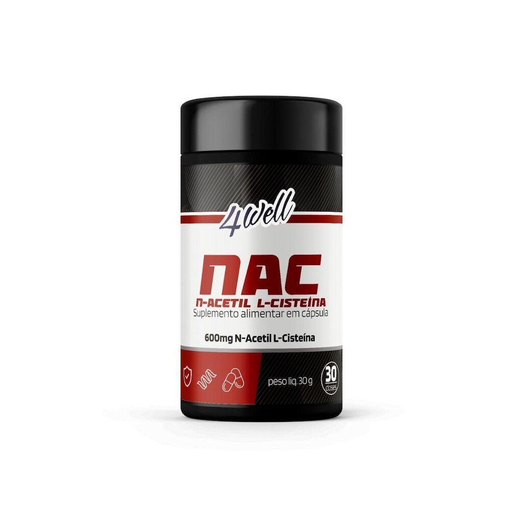 NAC 4well 600mg - 60 cápsulas